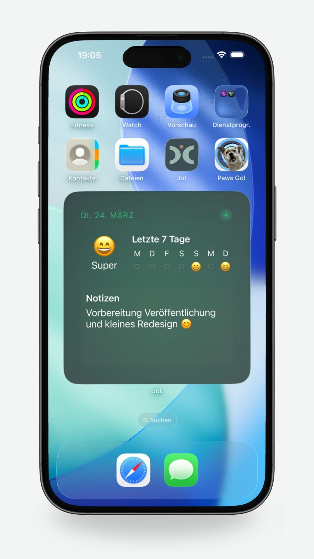 Jot Diary Widget