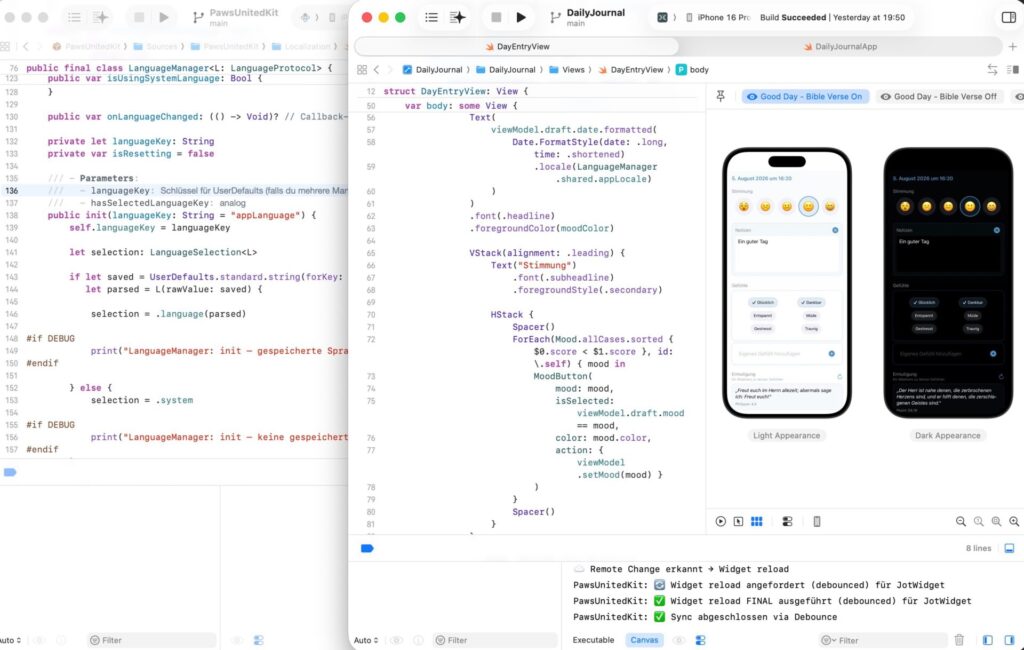 Vom Assembler zur KI – wie sich Programmieren für mich verändert hat 2 Screenshot einer Programmierumgebung heute
